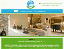 Tablet Screenshot of humblehomecleaning.com